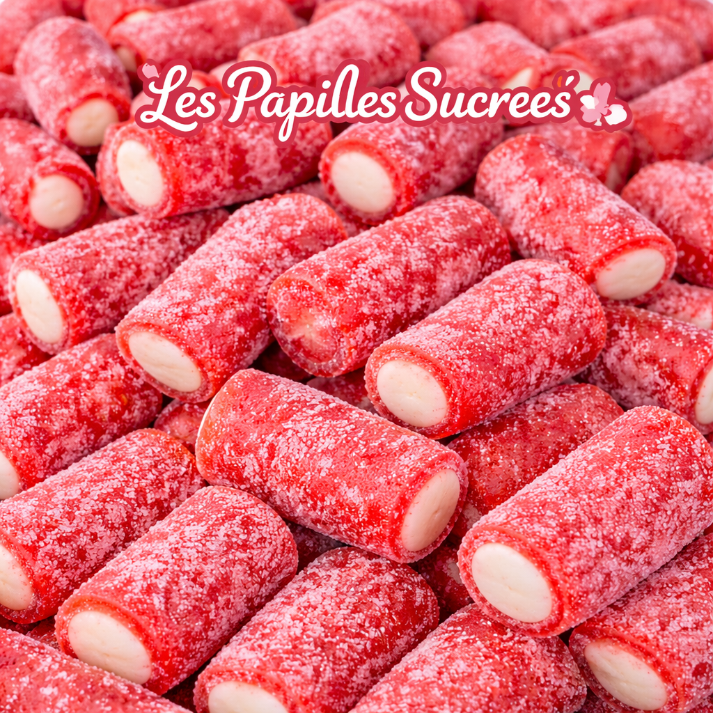 Mini jumbo acidulé fraise    (100g)