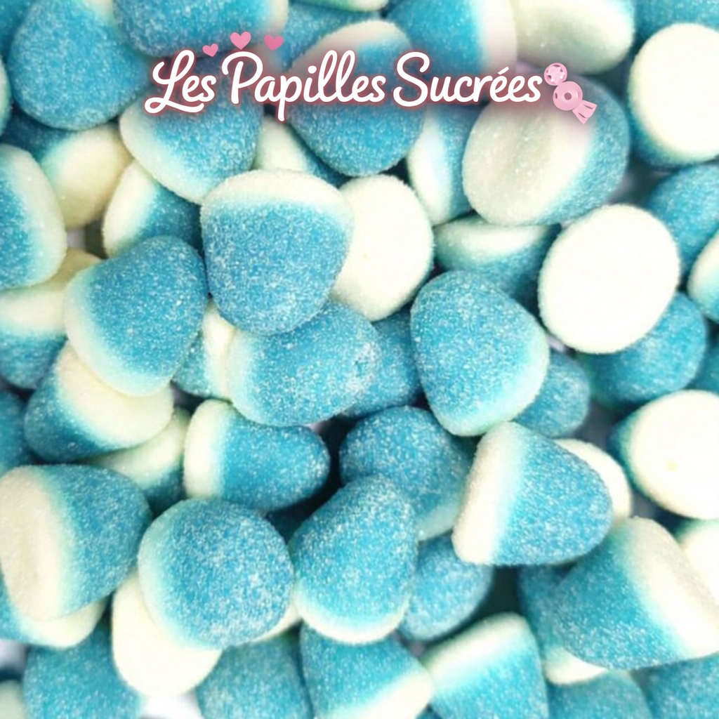 Bisous bleu acidulés  (100g)